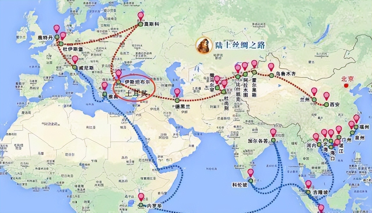 威尼斯丝绸之路,古丝绸之路上的贸易中心