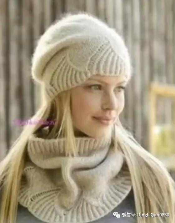 针织帽女冬设计感,秋冬蕾丝帽编织女帽教程