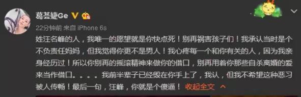葛荟婕直播回应与汪峰关系,葛荟婕几岁跟汪峰在一起