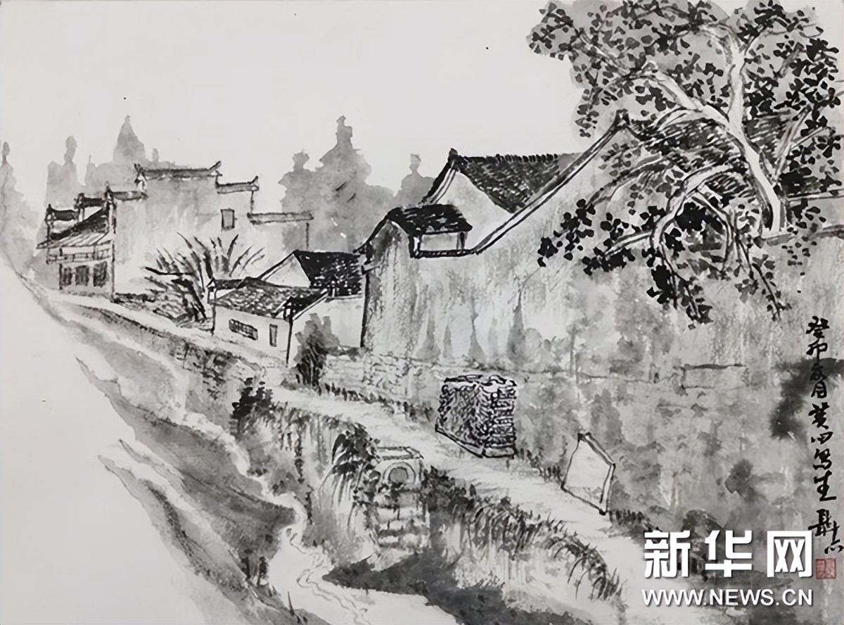 泾县中国山水画,泾县风景写生