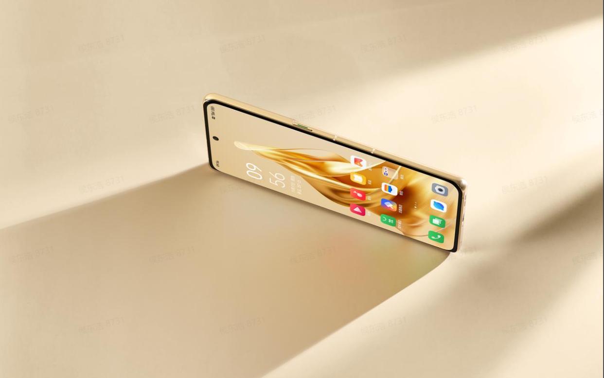 金色手机颜值典范？Reno9Pro+图赏：由内而外的精致细节