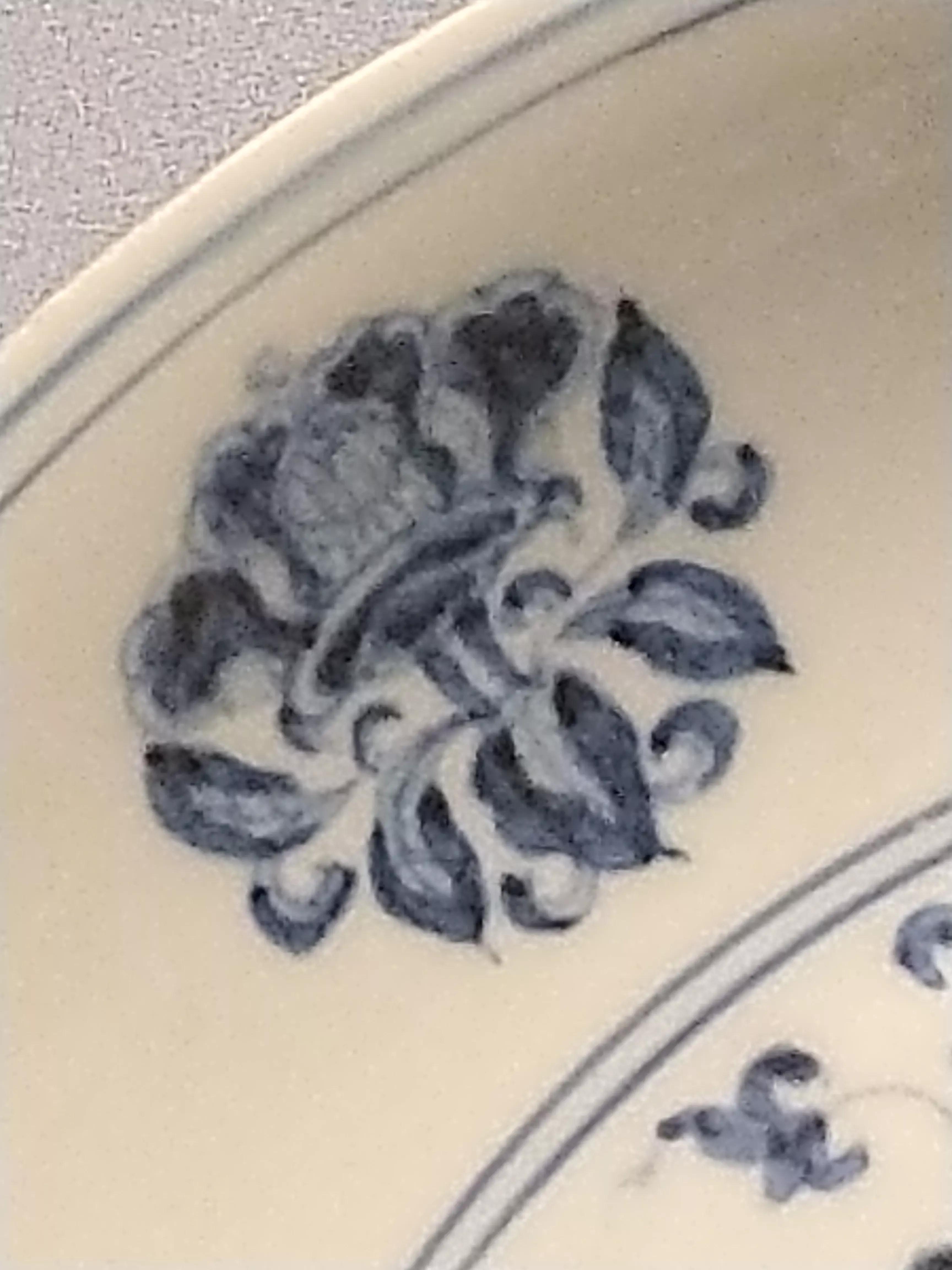 中国青花瓷画欣赏,水墨画颇具韵味的画法