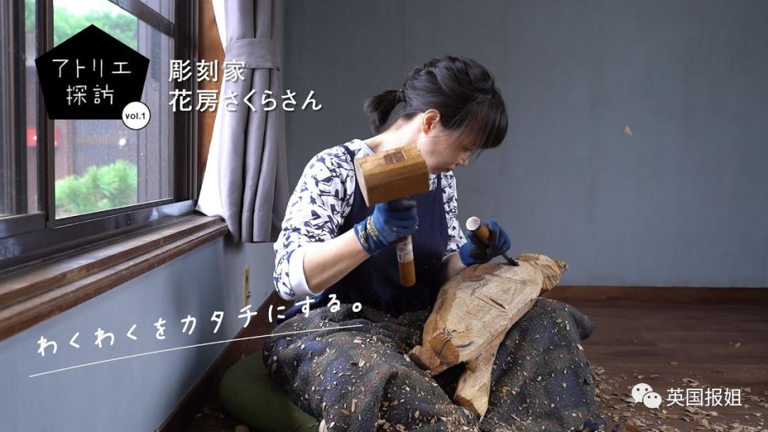 木头雕刻作品猫,手工雕刻木雕小猫