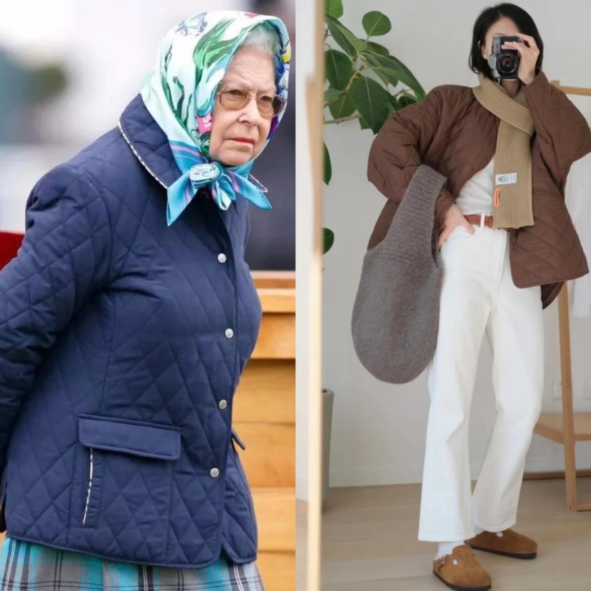 奶奶棉服加绒加厚新款,这个冬天奶奶棉服火了保暖又显瘦