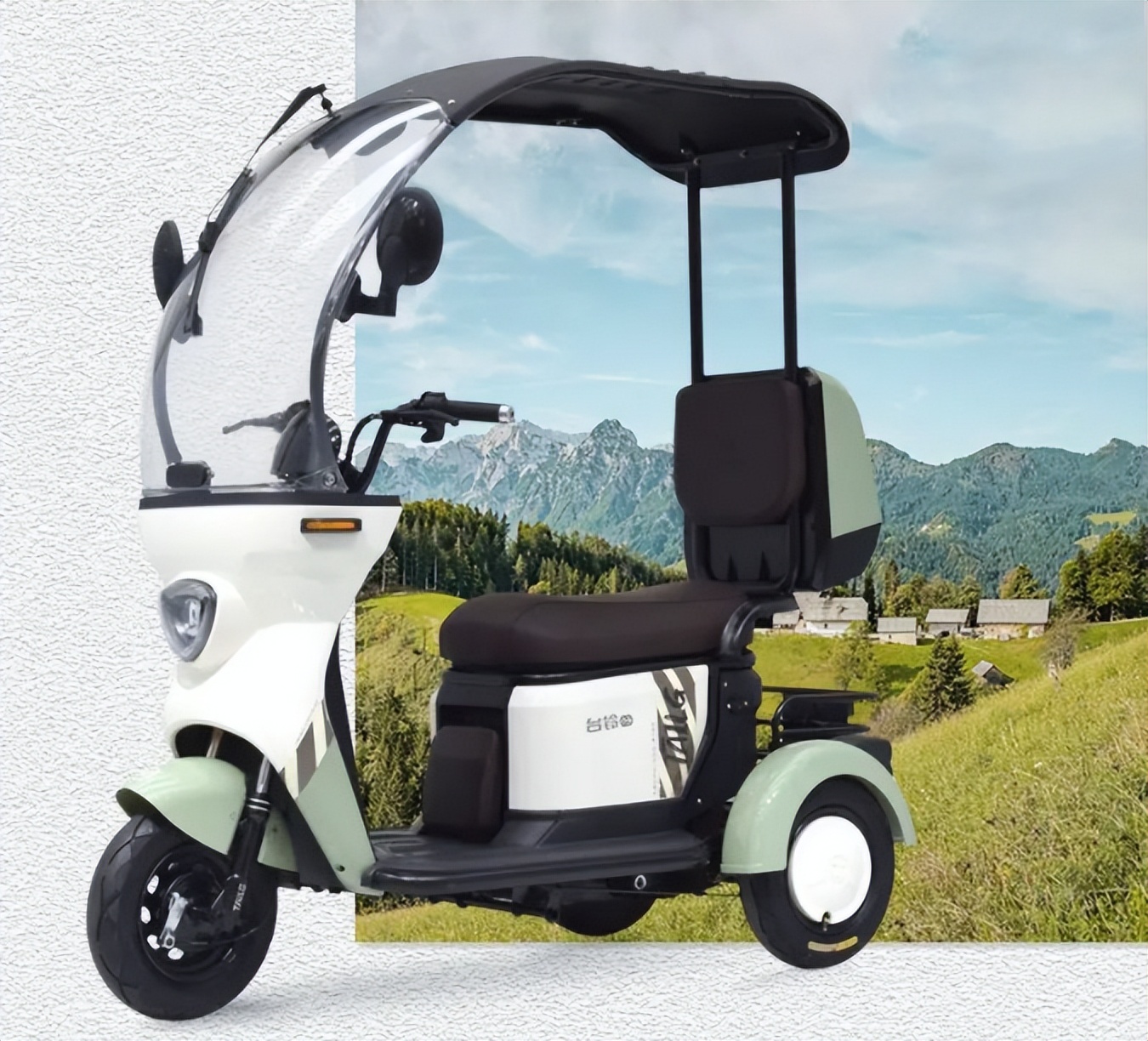 2款接娃小三轮自带雨棚不怕查车,老年代步三轮车雅迪小三轮带雨棚