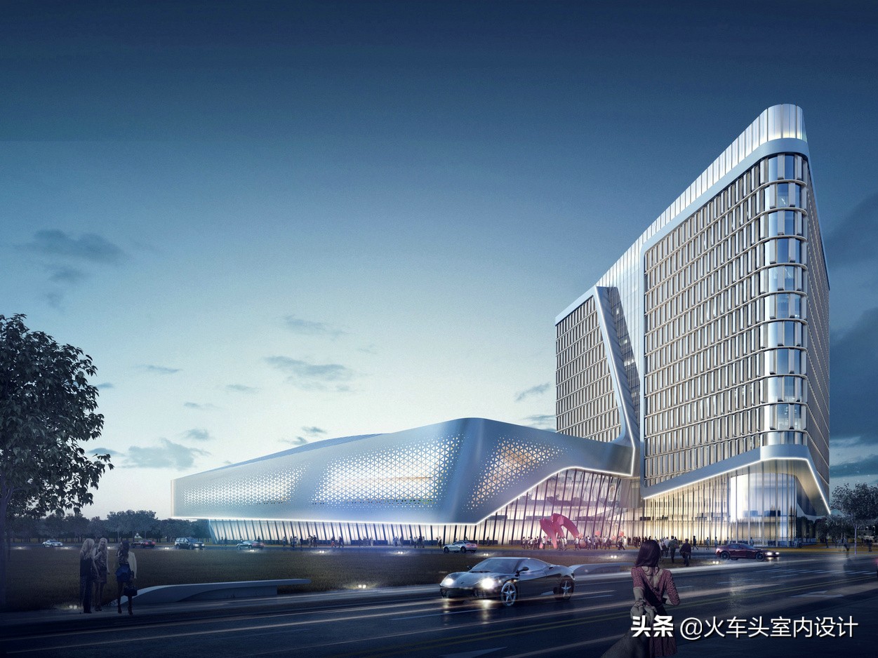 一万平方米写字楼外立面改造价格,玻璃幕墙外立面10层写字楼效果图