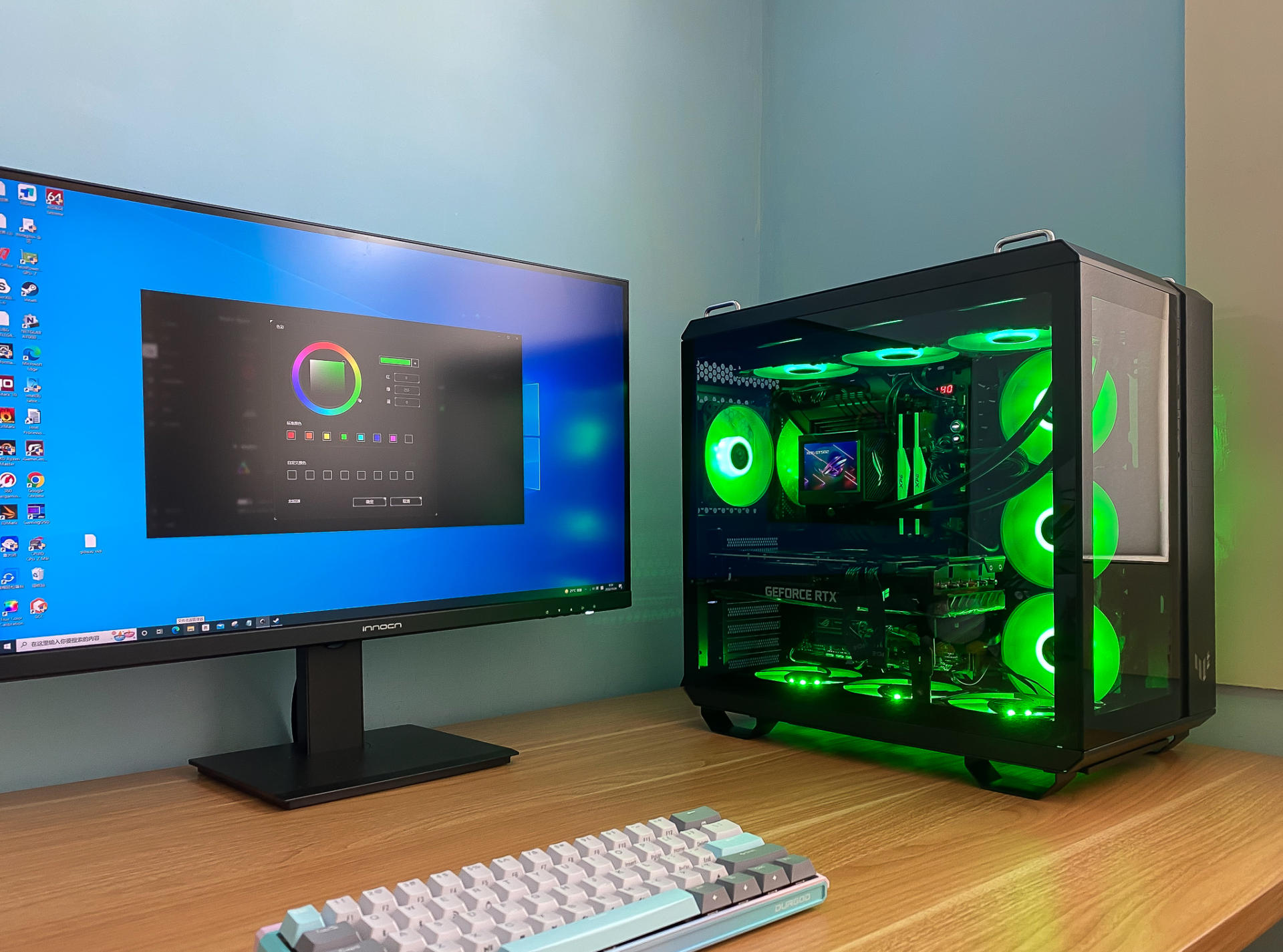 华硕tuf502机箱评测,tuf502弹药库风道布置教程