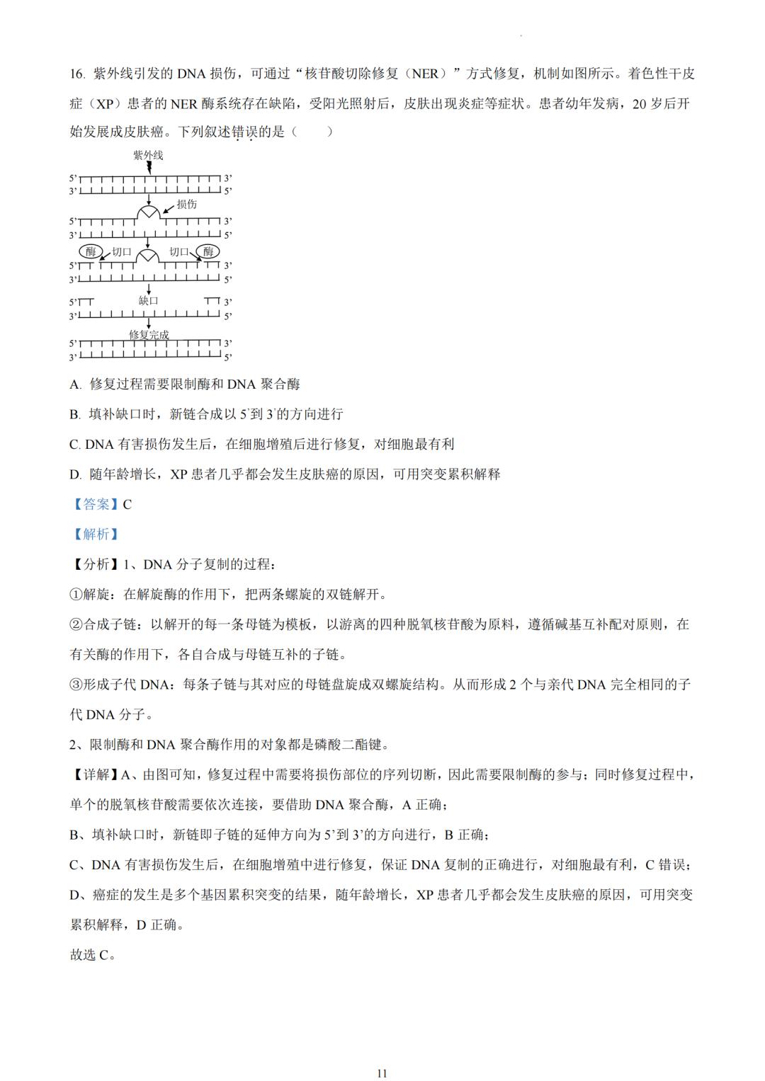 浙江首考2023生物原卷及答案详解,2023浙江高考生物新课标一卷答案