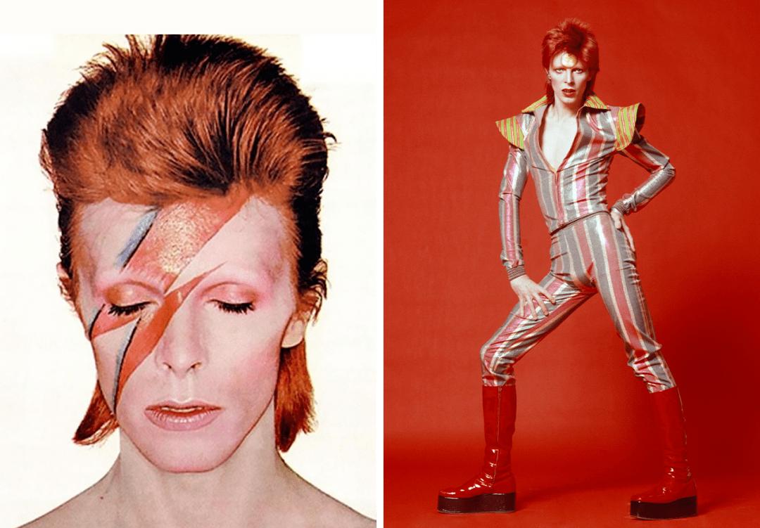 大卫鲍伊时尚风格,大卫鲍伊和妻子伊曼