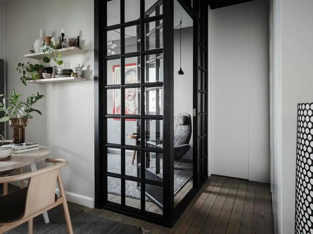 玻璃墙做什么隔断好看,家装玻璃隔断采光墙效果图