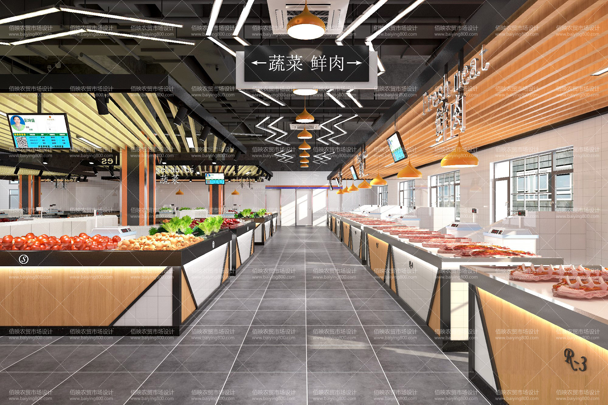 宿迁蔡集镇农贸市场最新规划,室内农贸市场规划设计方案