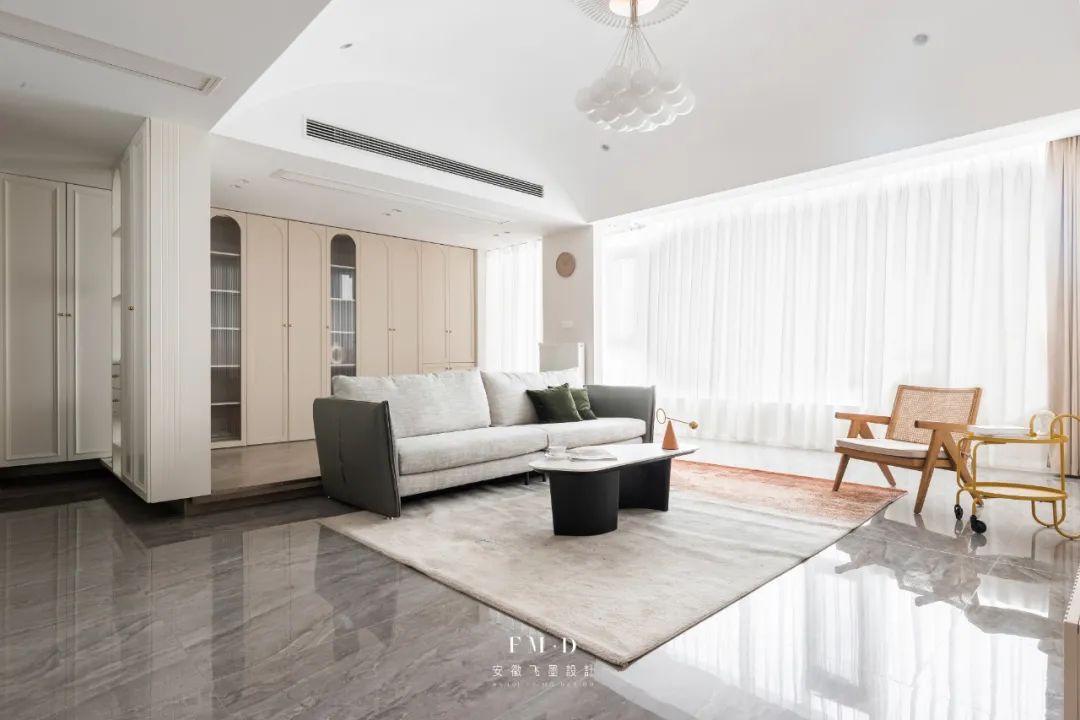 现在客厅流行这样设计,新中式客厅三件套