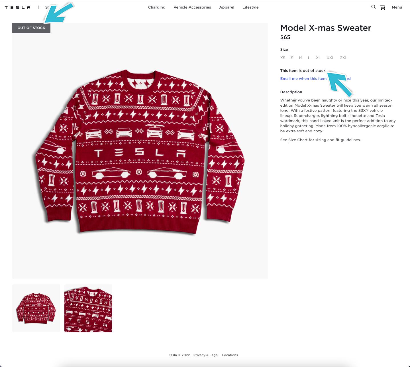 特斯拉圣诞毛衣售罄,特斯拉圣诞毛衣