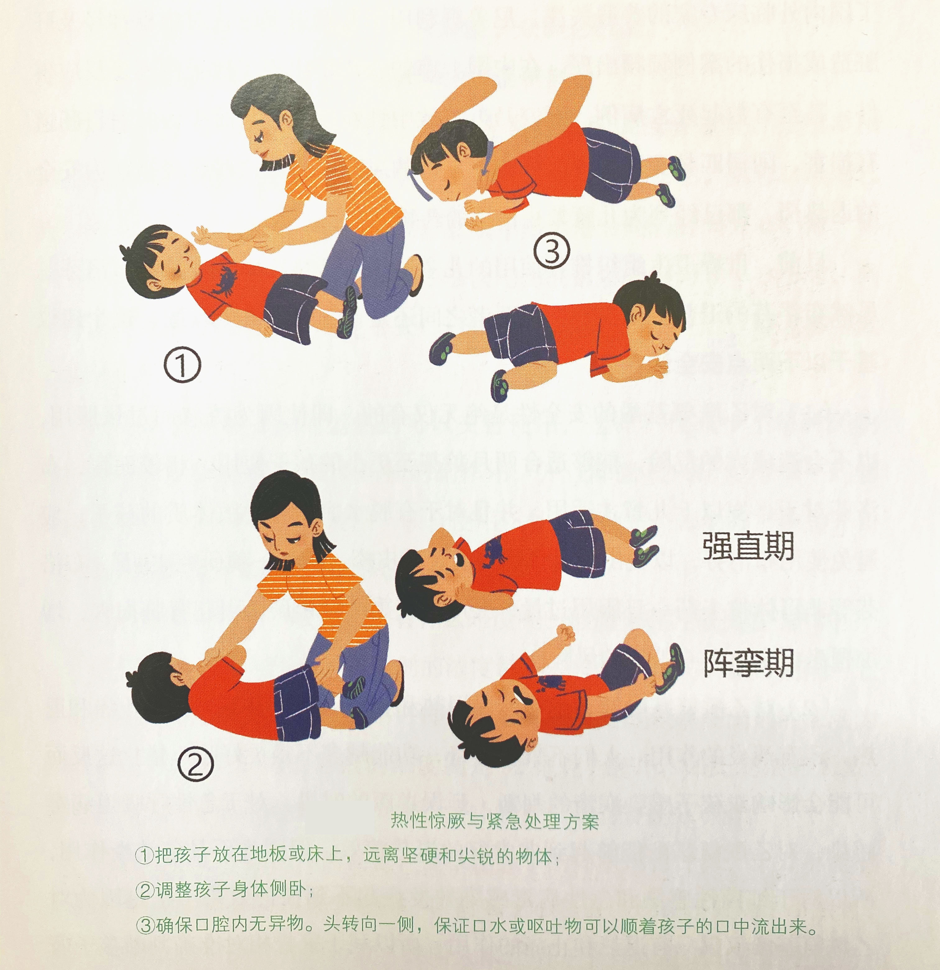 小儿发生热性惊厥的时候应该怎么做？