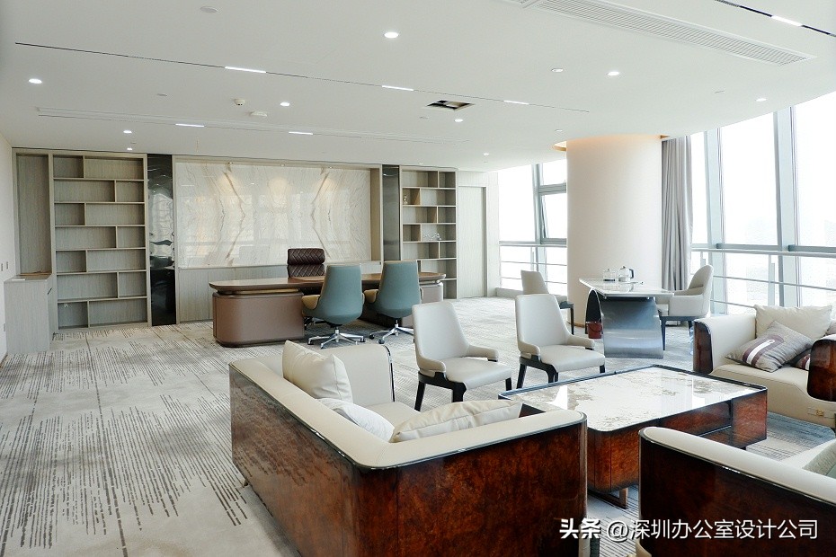 深圳大气装修办公室风格,南山区简约办公室装修设计