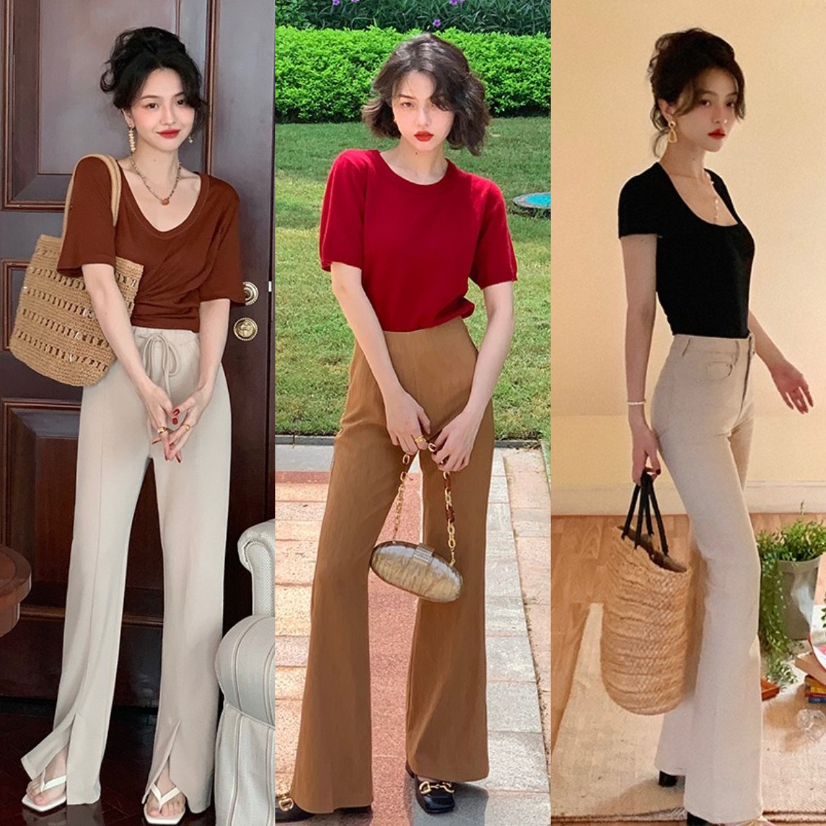 夏日穿这些裤子让你显瘦又显腿长,小个子显瘦显腿长裤子推荐