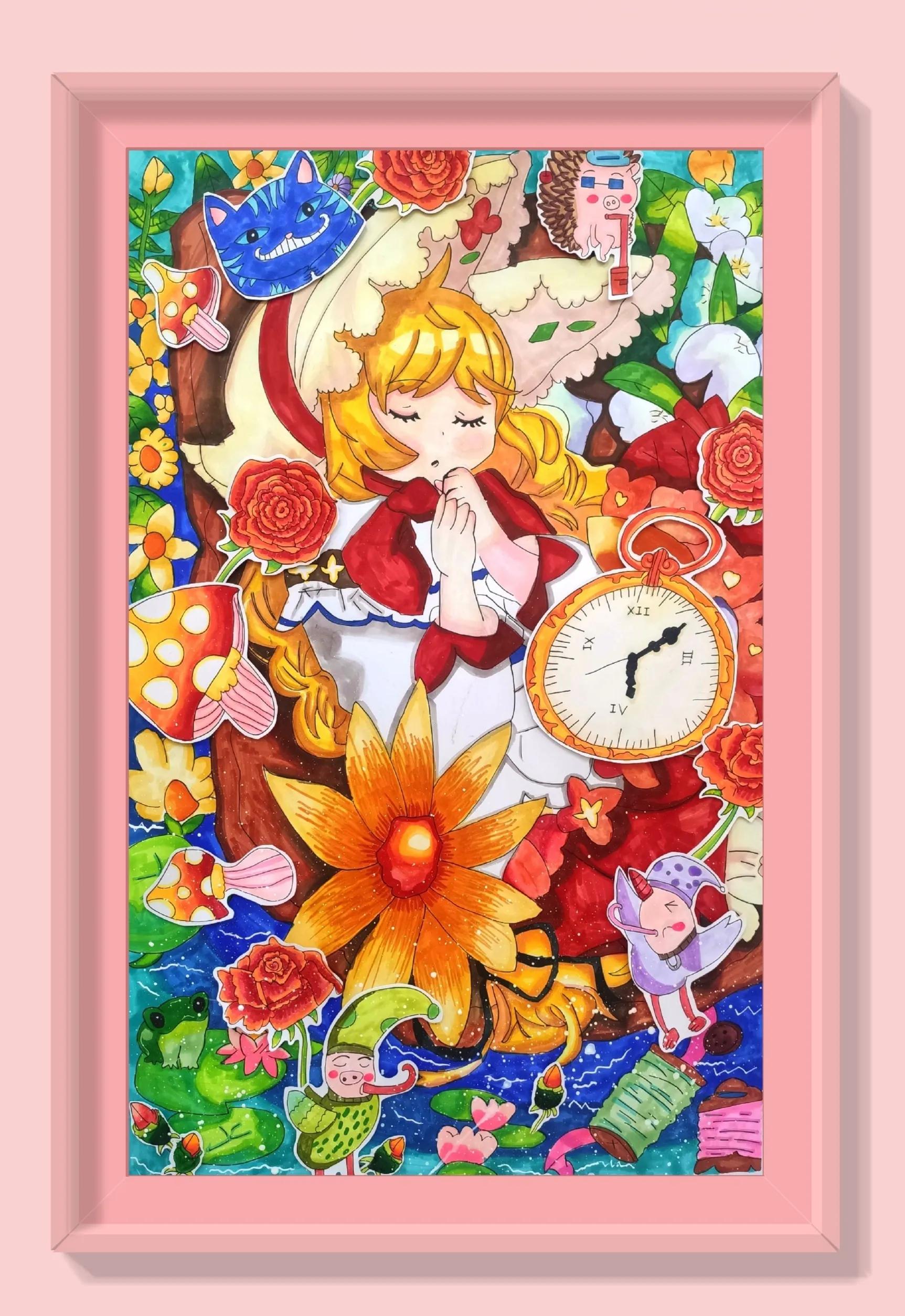 绘画作品创意7-13岁漫画,9-12岁美术漫画