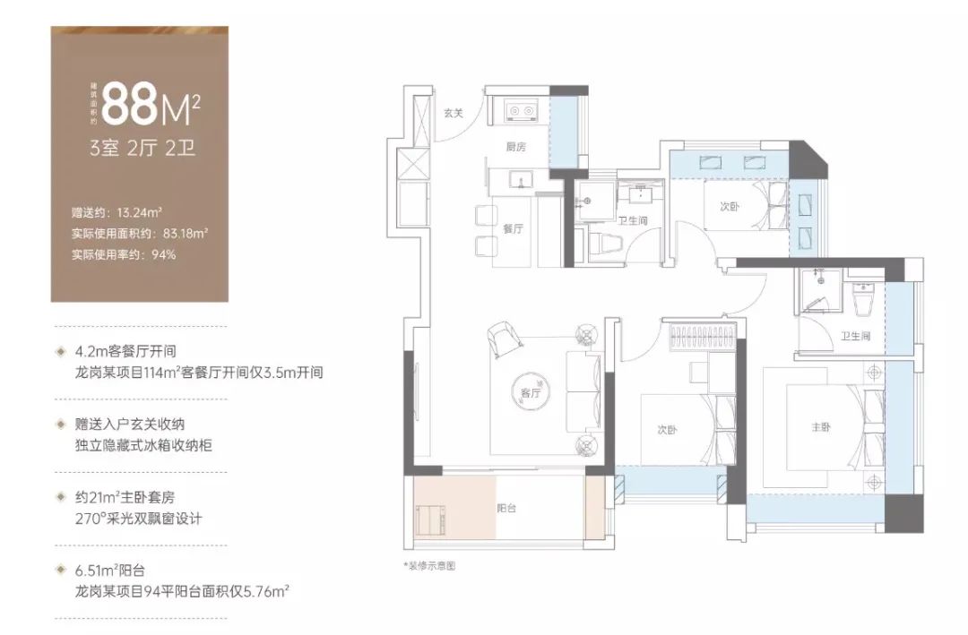 龙岗美盛岭尚苑多少钱1平方,龙岗美盛岭尚苑88平样板房