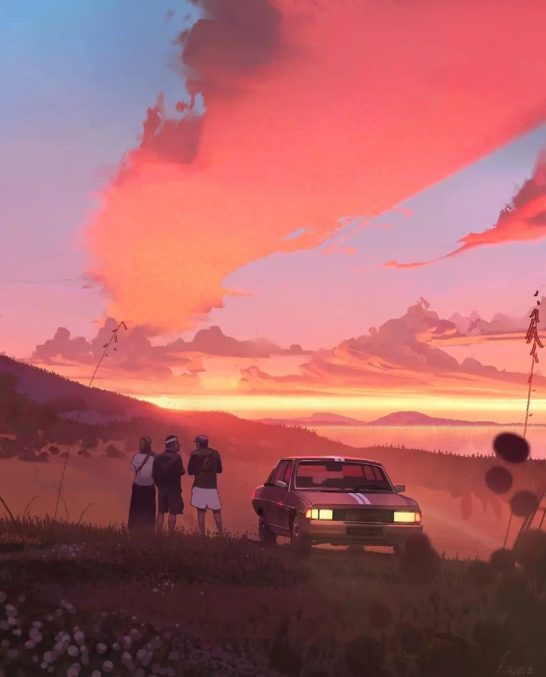 一组极具个人风格的插画,一组很有意境的插画