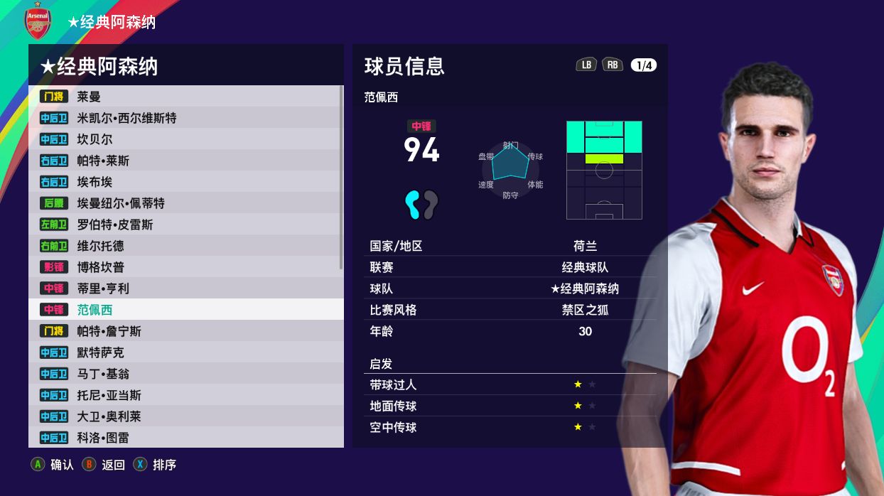 实况足球阿森纳最强阵容,实况足球2019阿森纳