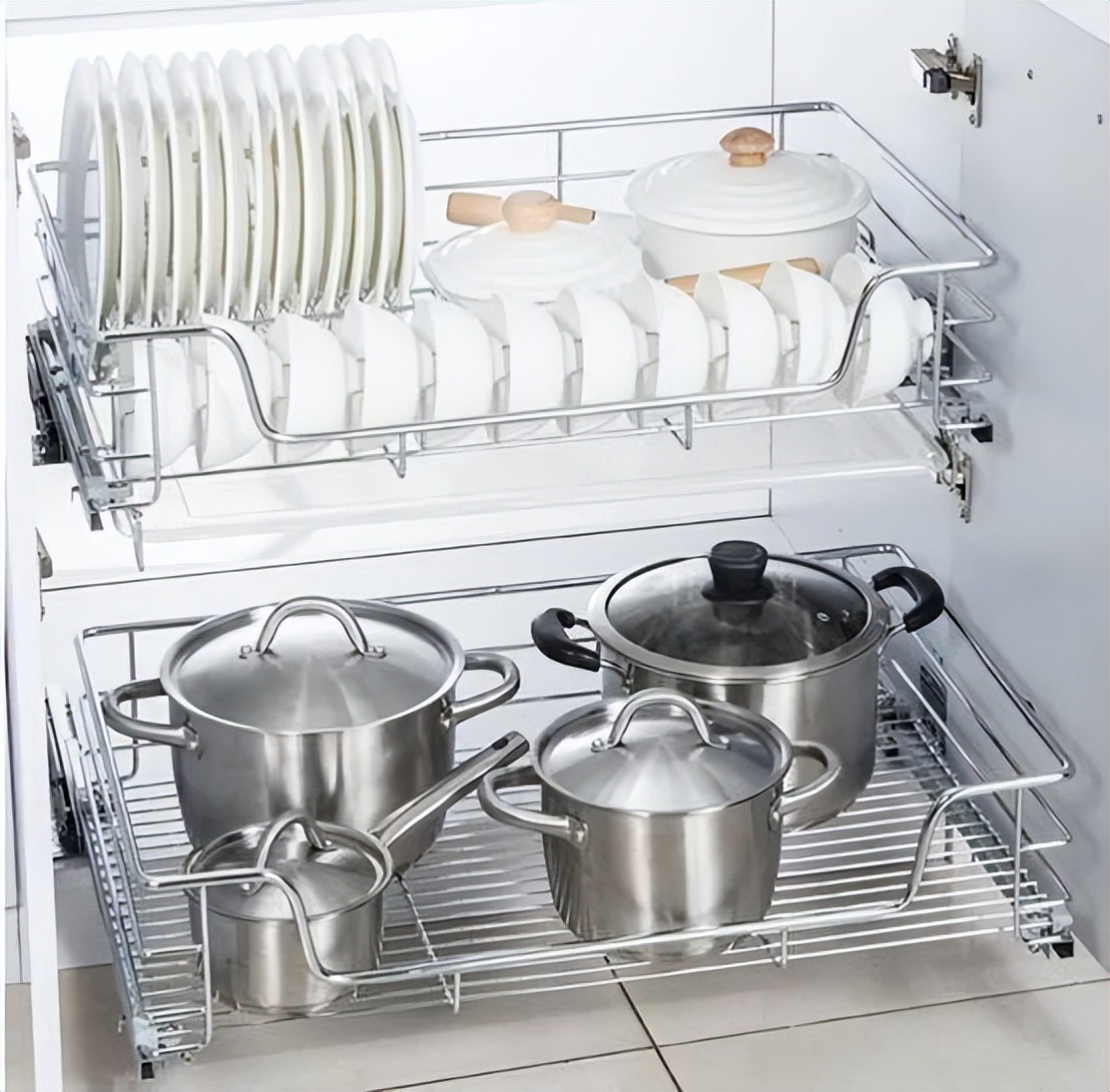 橱柜装了拉篮的你们后悔了吗,装完吊柜后悔拆除