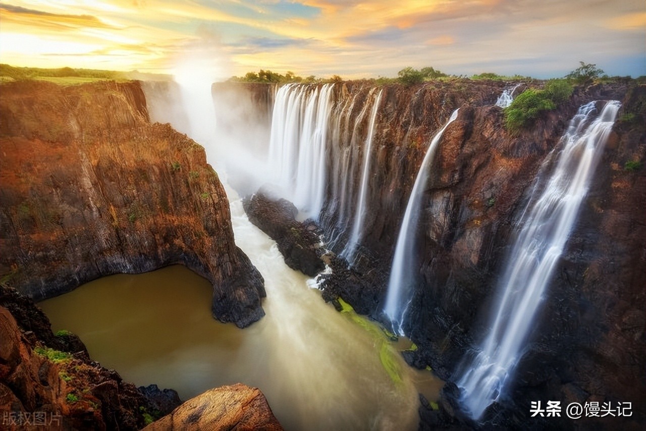 世界第一大瀑布赞比亚,赞比亚大瀑布