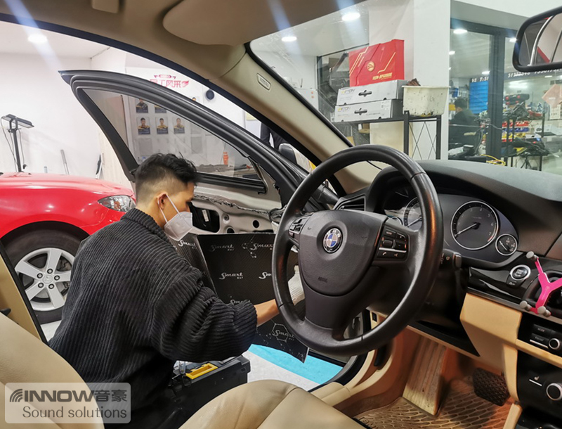 隔断噪声上海音豪宝马5系汽车隔音改装俄罗斯StP