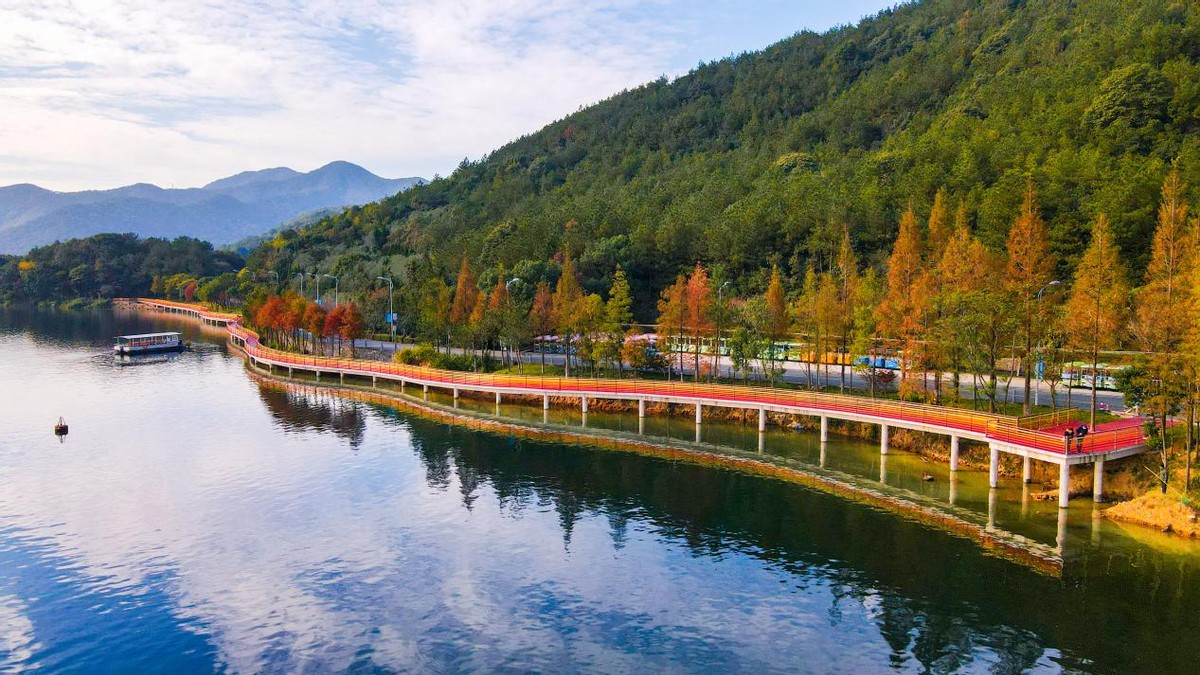 宁波九龙湖景观,宁波九龙湖湖畔