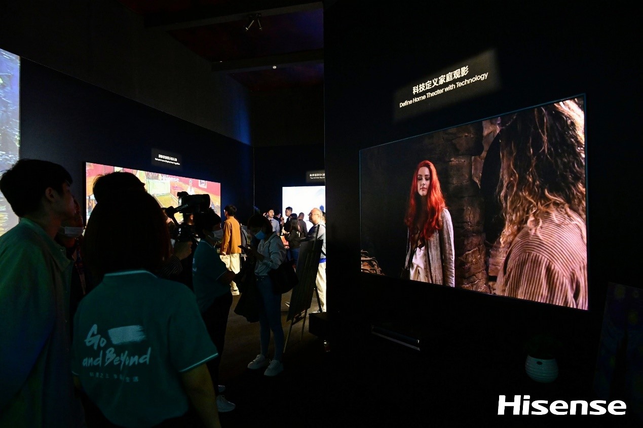 awe2024海信璀璨现场图片,awe2023海信电视