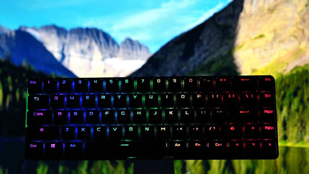 华硕rog夜魔机械键盘哪个轴好,rog魔导士键盘怎么按一下就有灯光