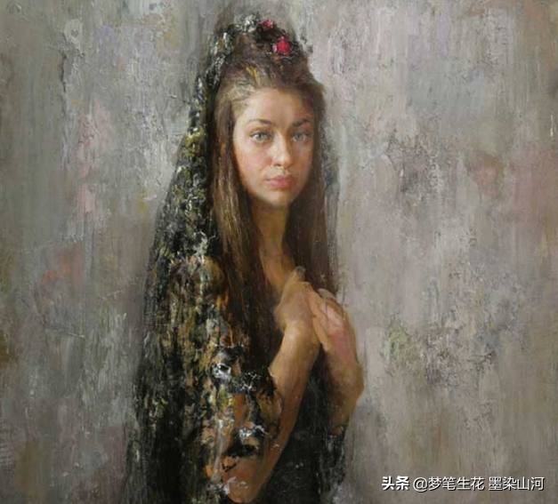 高清油画静物大师作品,欣赏超写实人物油画