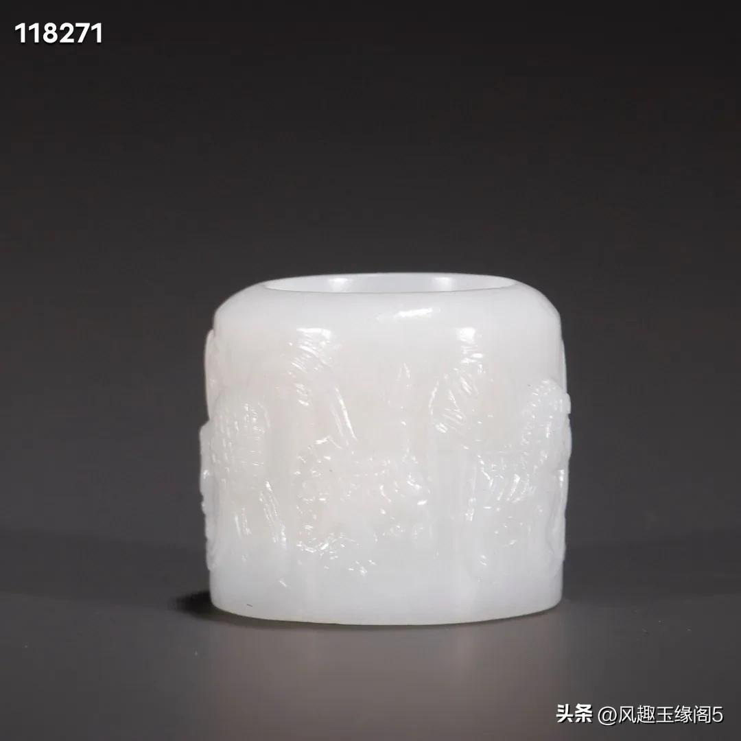 和田玉扳指大号,和田玉青花扳指尺寸