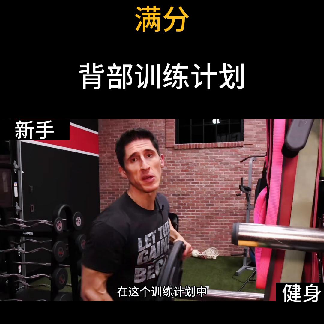 背部肌肉训练动作及计划,女性背部训练计划