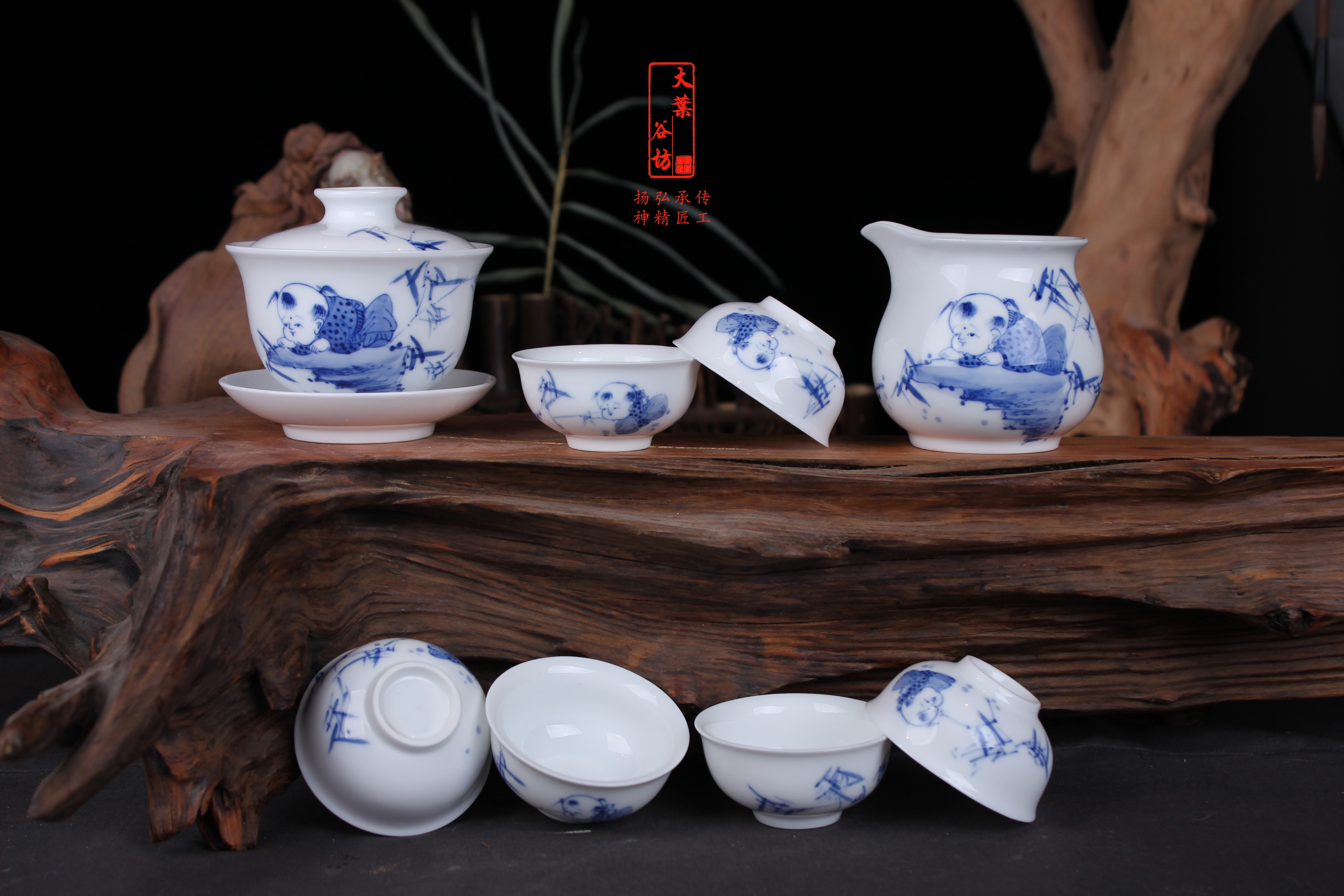 瓷器贴花和手工画区别,瓷器手工跟贴花的区别