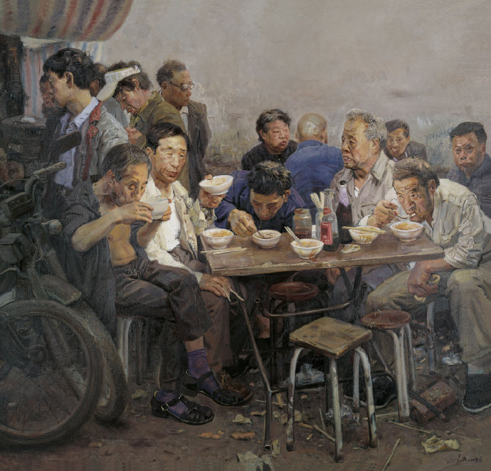 忻东旺金奖作品油画,忻东旺油画作品赏析