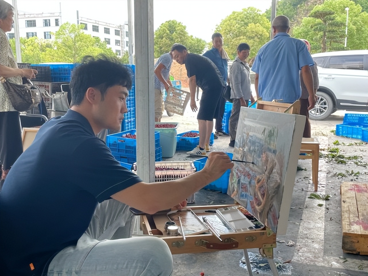 助力乡村文化振兴绘画采风活动,助力乡村振兴书画家