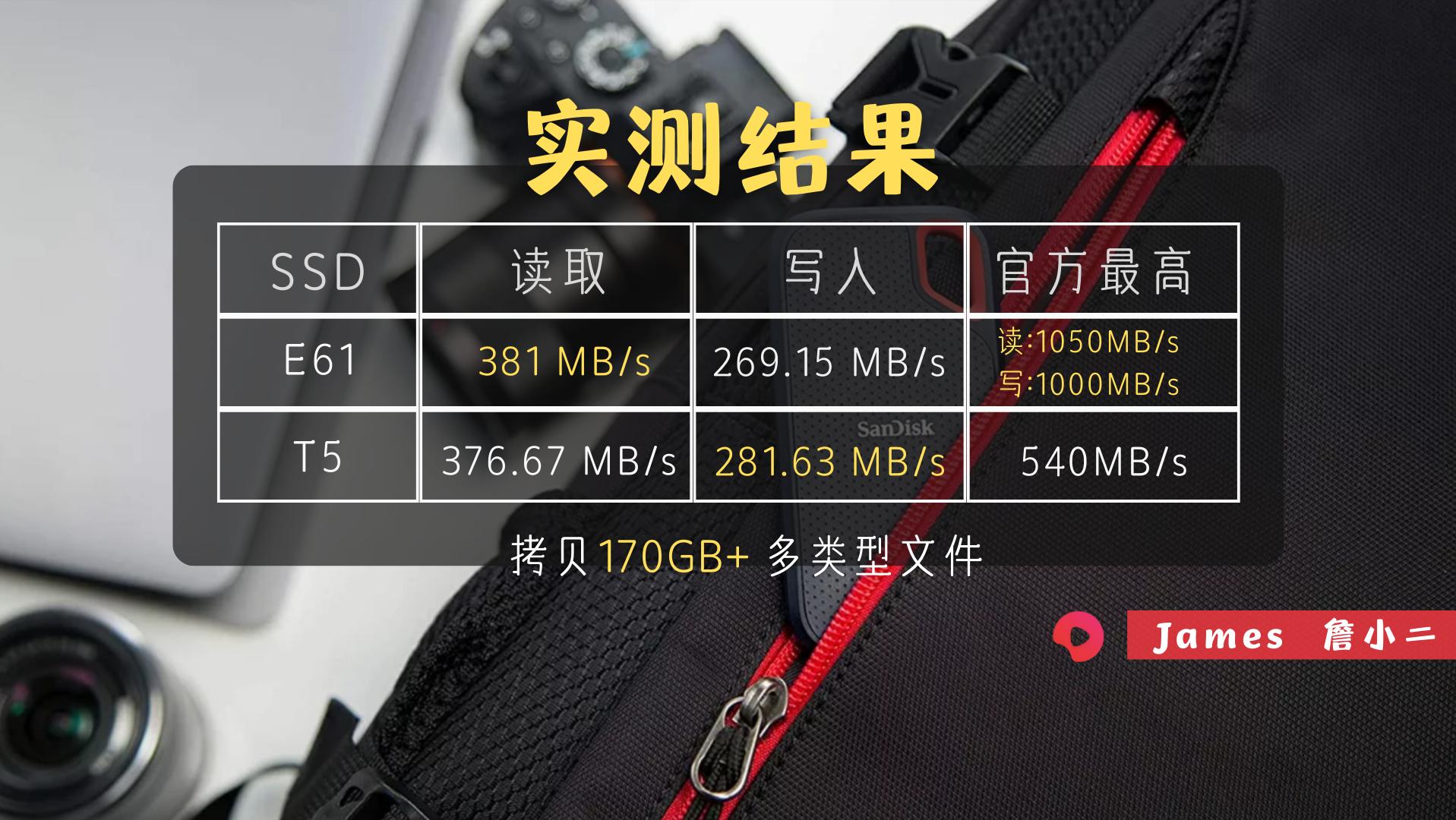 闪迪e61和西数1t固态硬盘对比测评,闪迪移动固态硬盘e60详细评测