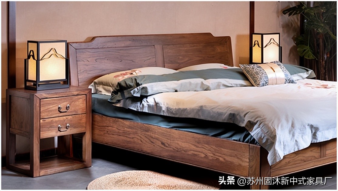 原木家具新中式空间,小户型全套原木家具风格