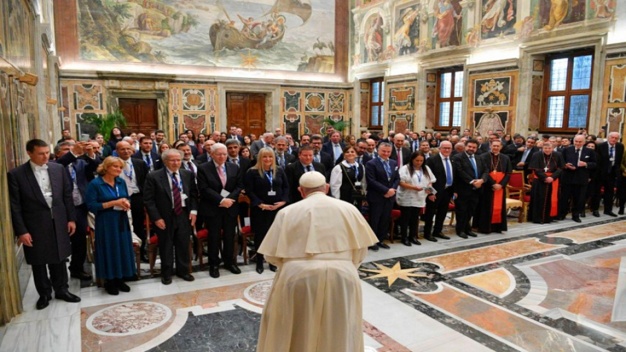 教皇于梵蒂冈会见世界犹太人大会领袖代表
