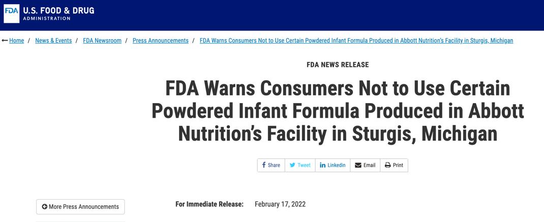 雅培哪一款奶粉出问题了,雅培哪几种奶粉出问题了