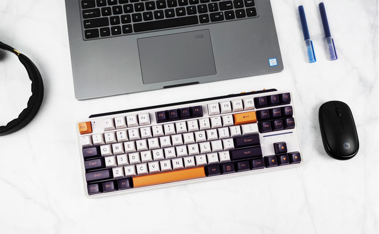 米物art机械键盘z870,16寸笔记本搭配87键机械键盘推荐