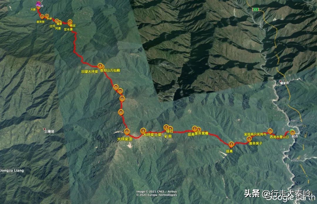 首阳山穿越大坪梁景色怎么样,大坪梁穿越到首阳山攻略