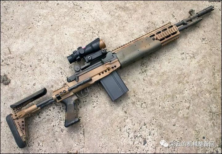 现实中的mk14ebr增强型射手步枪,mk14ebr和dmr