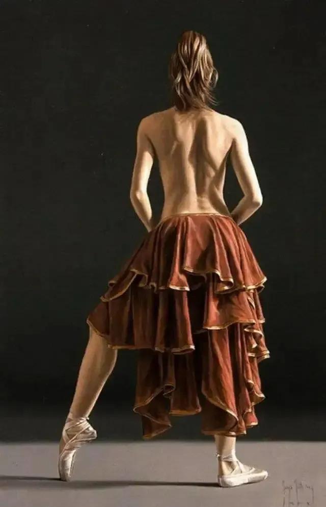 一幅很美的全是女孩子的油画,学院派油画欣赏女孩