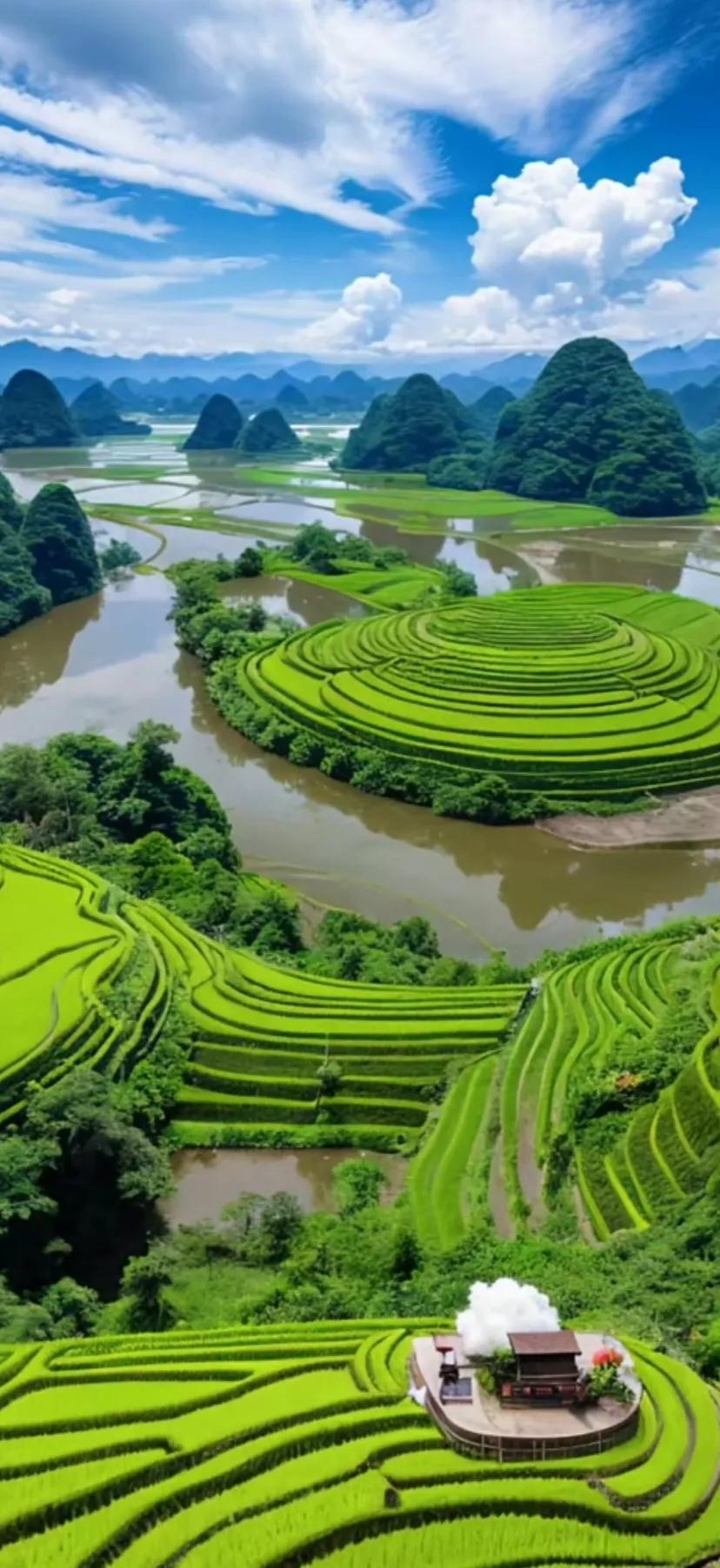 赏田园风光图片,美在深秋田园风光图片