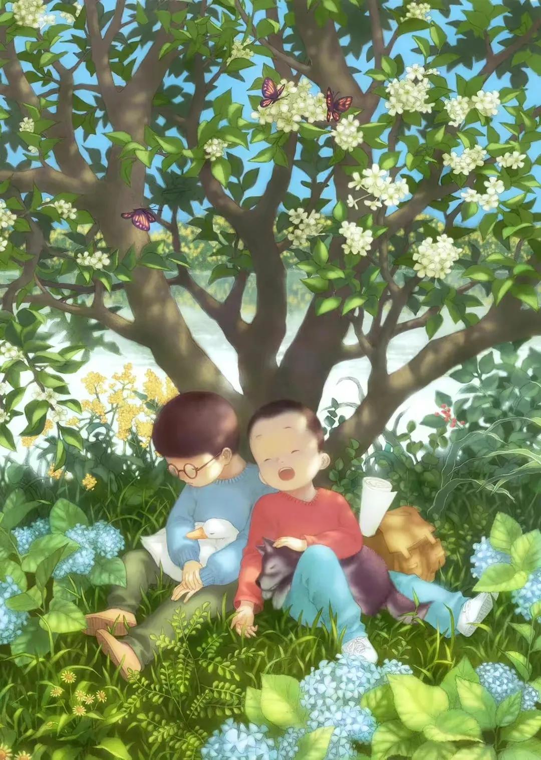 网友画的教材封面,网友画的小学教材插画对比图