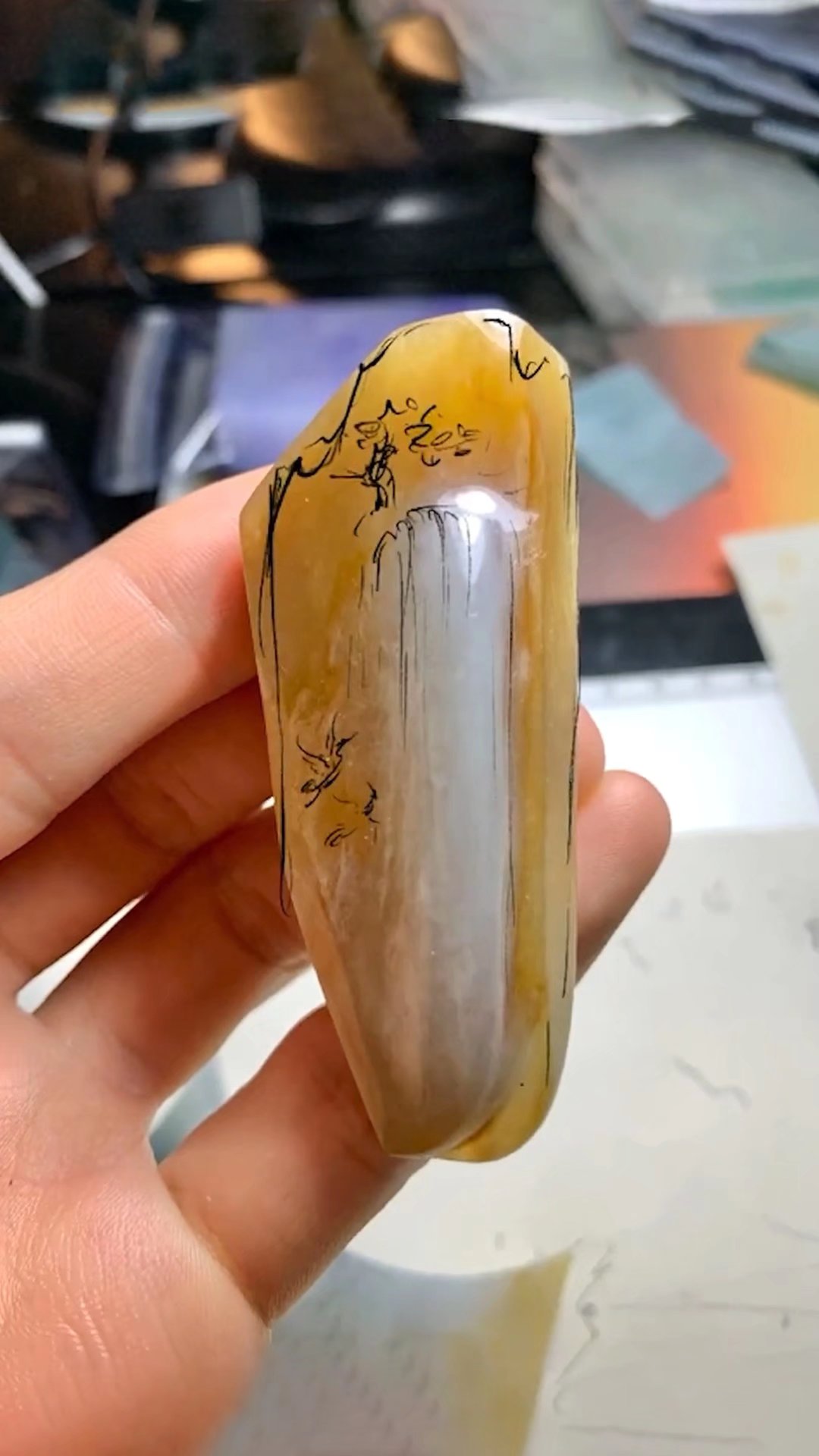 黄翡收藏价值,价值一万左右的黄翡