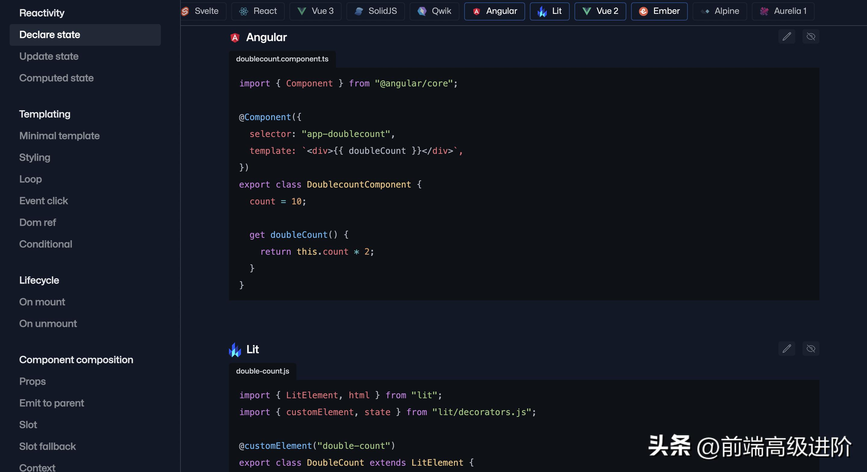 component-party发布！前端框架就该这么选！