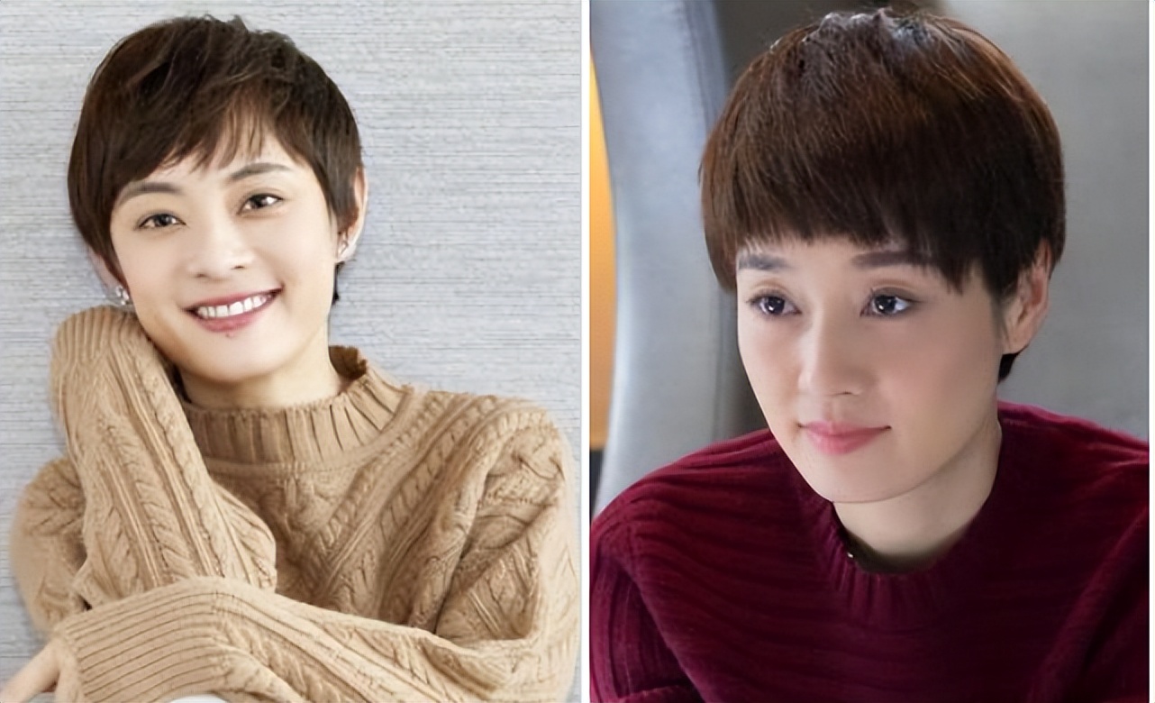 女人在适当的年龄可以尝试短发,上了年纪适合的短发