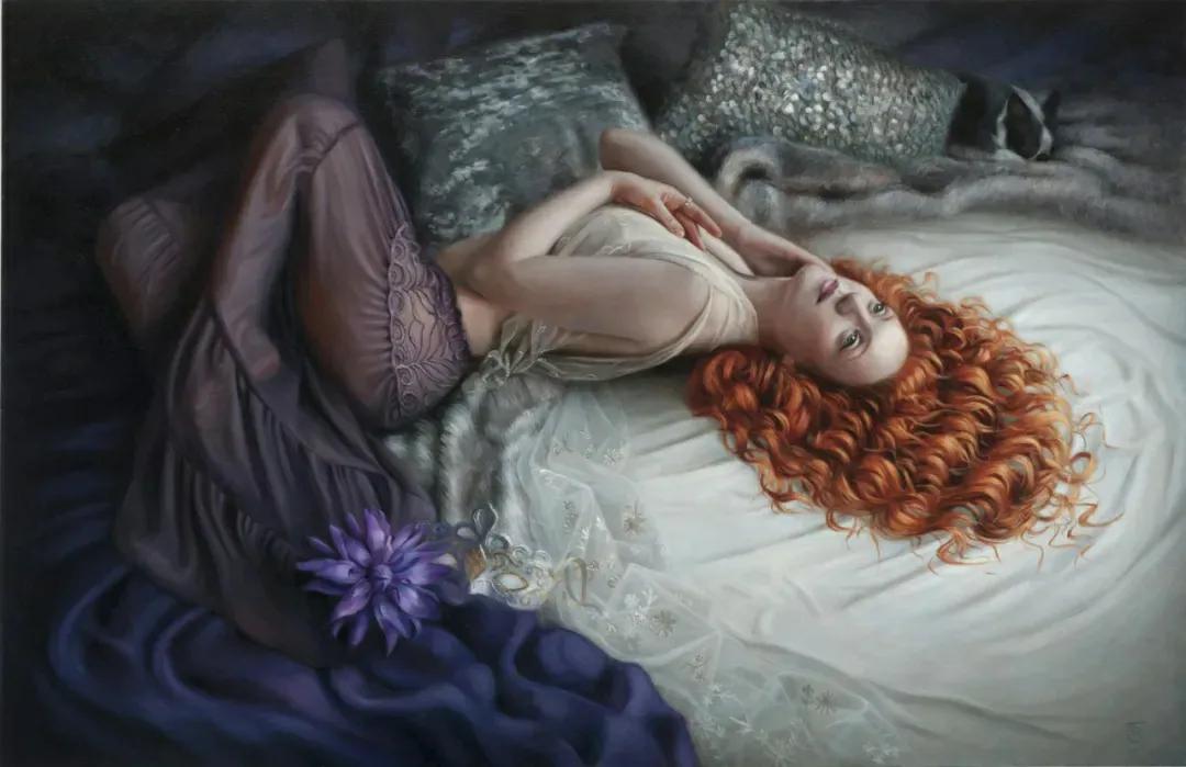 国外当代超写实艺术作品,西方油画大师笔下的绝世美人